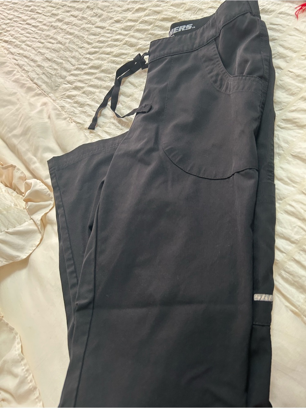 Skechers ladies Black Drawstring scrubs pant/ top
